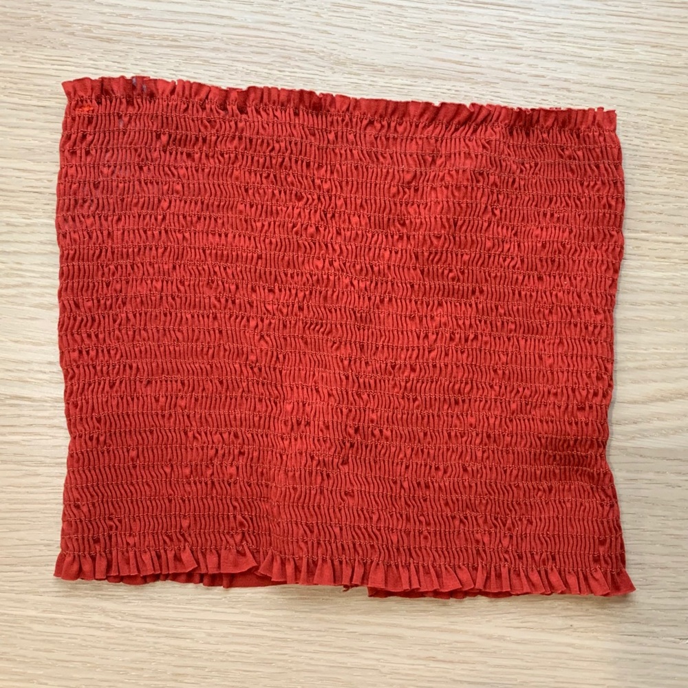 Red tube top